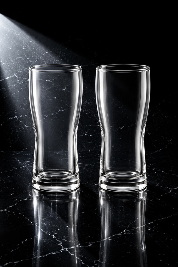 Atlanta - Set of 6 Soft Drink Water Cocktail Glass Cups 200 Cc