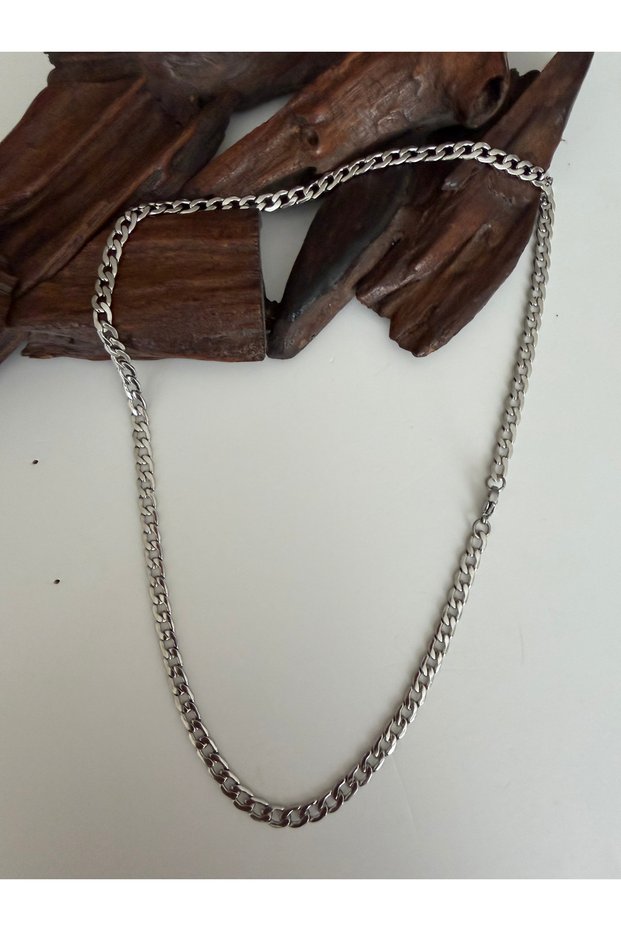 Upper segment casual barley steel chain necklace 55 cm steel chain necklace men's steel chain necklace