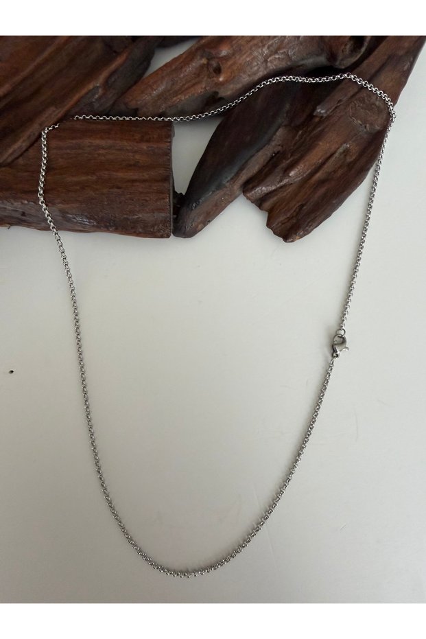 Top Segment Casual Tight Knit Doç Steel Chain Necklace 55 cm Chain Necklace Men's Steel Chain Necklace