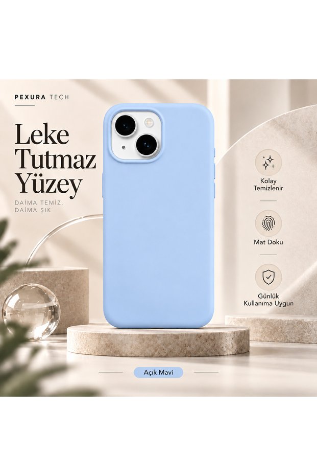iPhone 13 Compatible Velvet Inside Stain-Resistant Matte Soft Silicone Launch Case