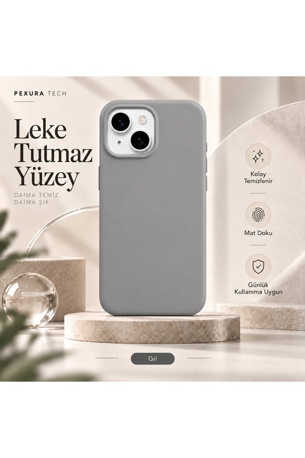 iPhone 14 Compatible Velvet Inside Stain-Resistant Matte Soft Silicone Launch Case