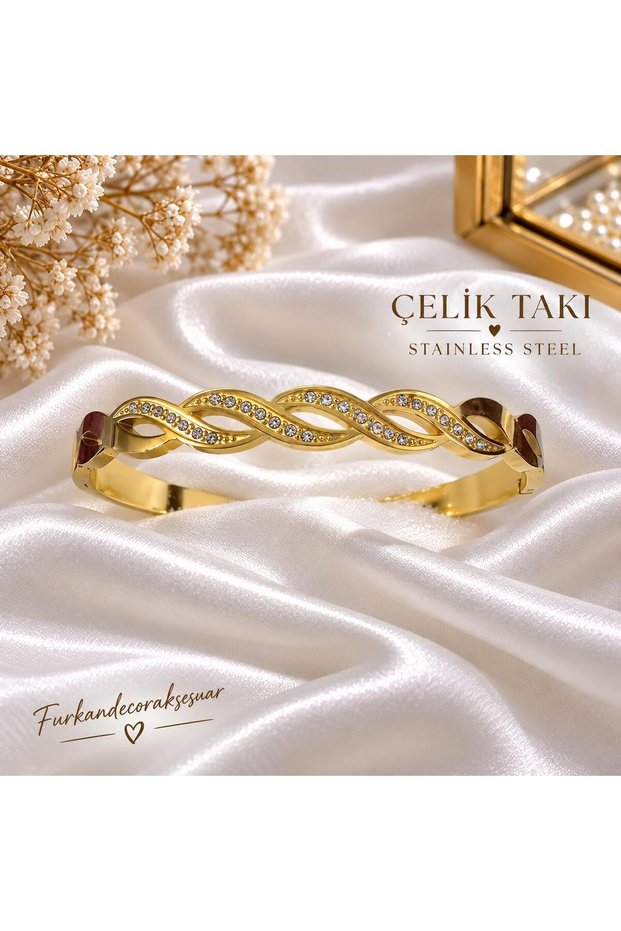 Steel Jewelry Handcuff Model with Stones