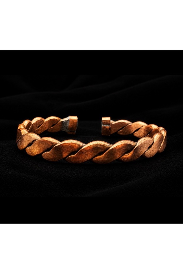 Adjustable Twist Model Copper Bracelet Pure Copper Bracelet Compatible with Wrist Size