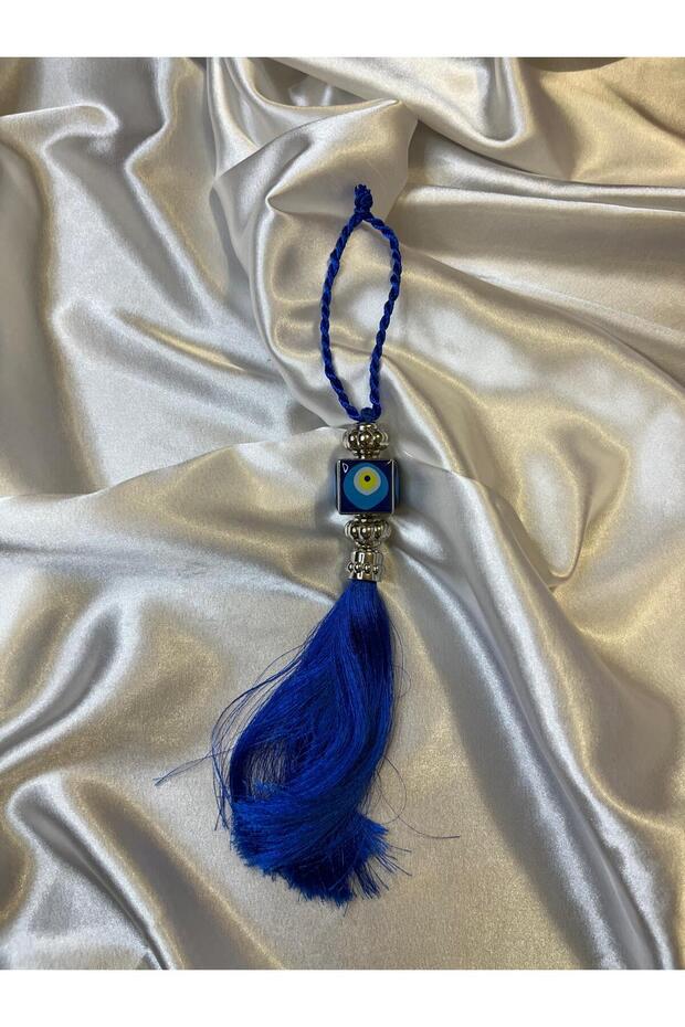 Tasseled Evil Eye Emblem Rearview Mirror Ornament - Car Mirror Ornament - Mirror Ornament