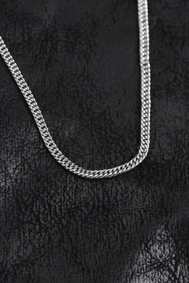 316L Steel Curb Model Chain Silver Color Men's Necklace Tj-Erk1407