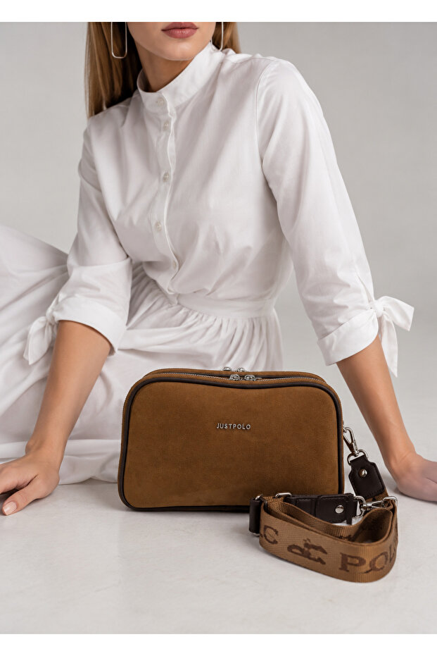 Women's Multi-Compartment Suede Luxury Design Crossbody Shoulder Bag