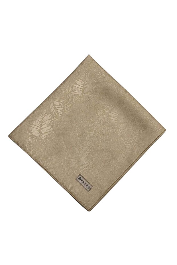 Patterned Jacquard Silk Scarf 31815-H-Cream