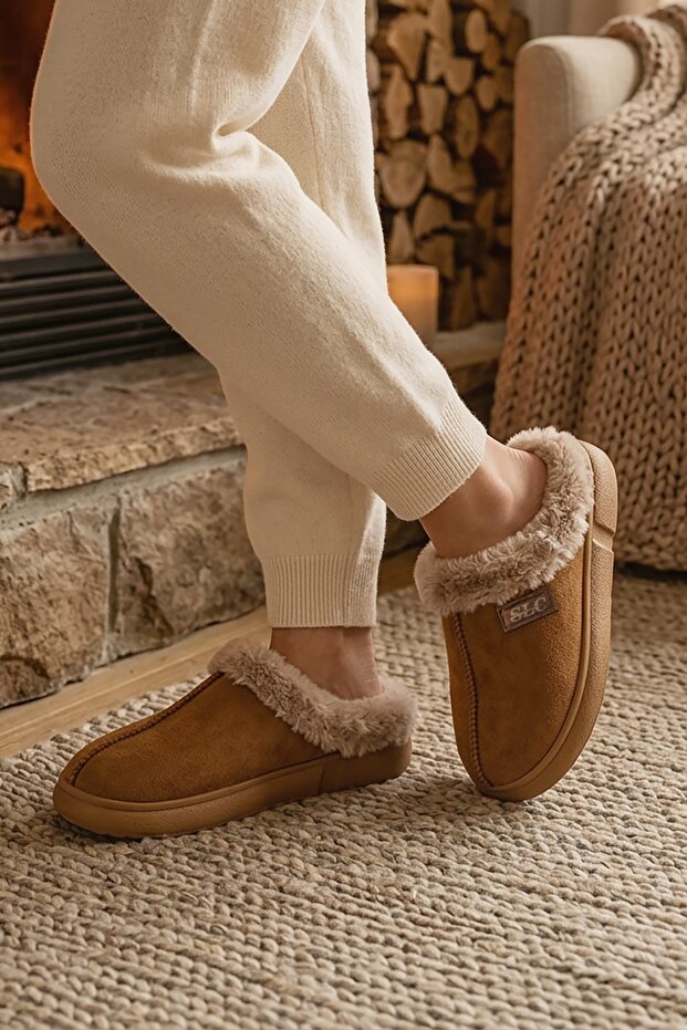 Luxury Women's Slippers with Full Fur Inside, Orthopedic, Warm and Comfortable Dowry Guest House Slippers