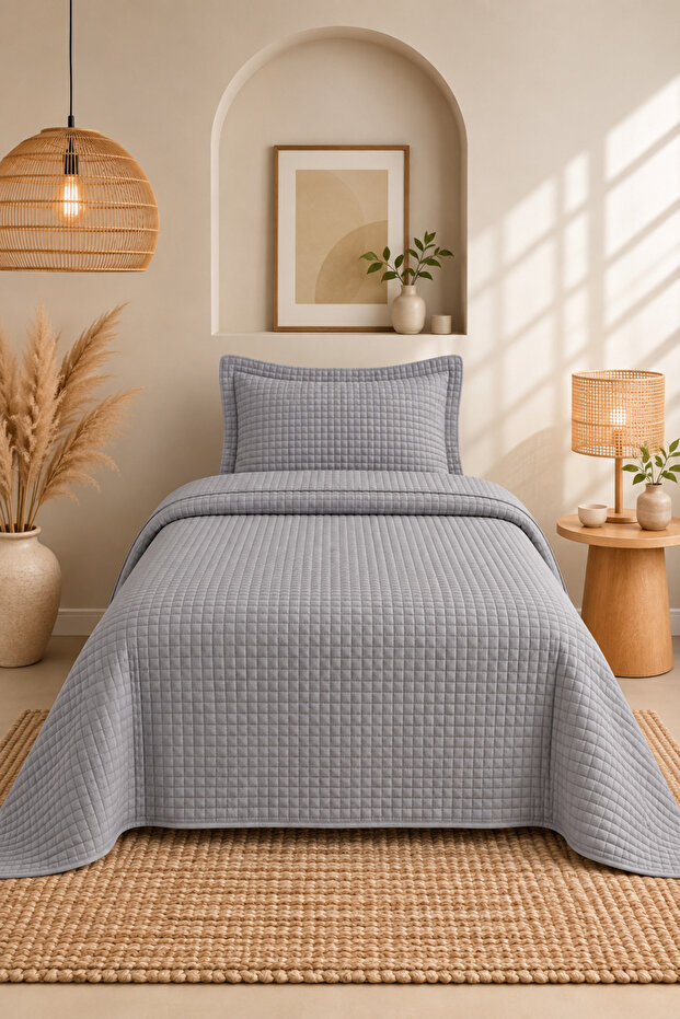 Sonnia Single Bedspread Set | 180X240 cm | Soft Texture, Stylish and Modern Design