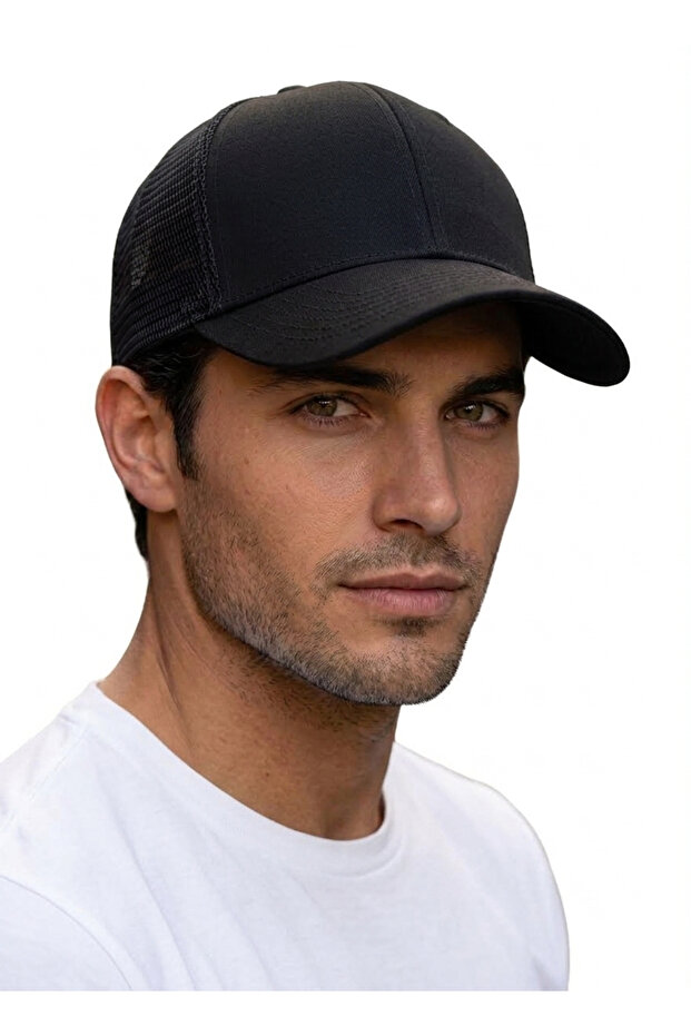 Unisex Mesh Trucker Hat - Plain Canvas Sports Baseball Cap