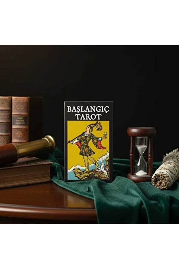 Beginner Tarot Set - Classic Rider Waite Design - Tarot Deck with Turkish Guide Book 78 Cards