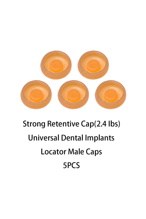 Cap 2.4 lbs 5pcs Locator Dental Implant Retention Caps Removable Insertion Extraction Universal Core