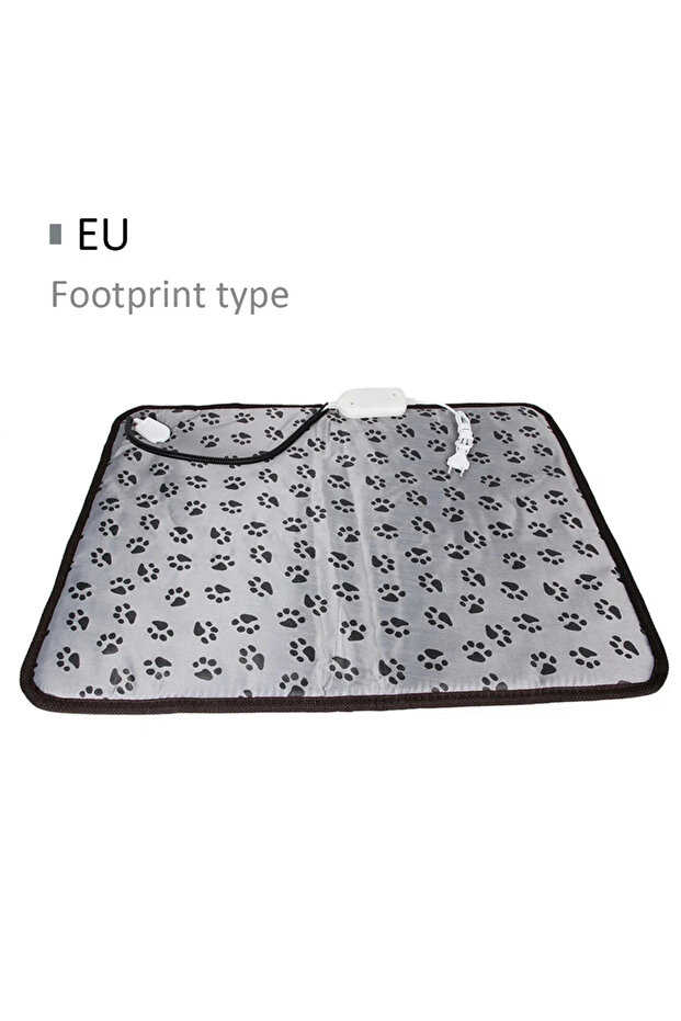 45CMX45CM Footprint pattern EU Winter Pet Heating Blanket Waterproof Wearable Wear Resistant Tempera