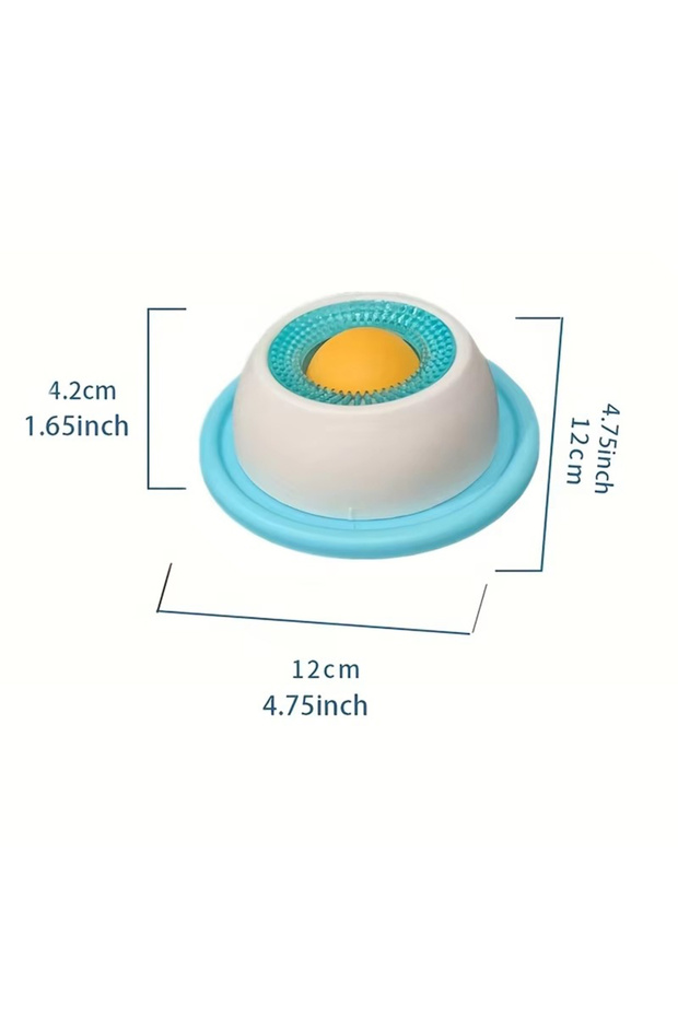 Blue Pet Lick Toy Slow Feeding Dispenser Interactive Enrichment Training Crate Accessory for Dog Cat