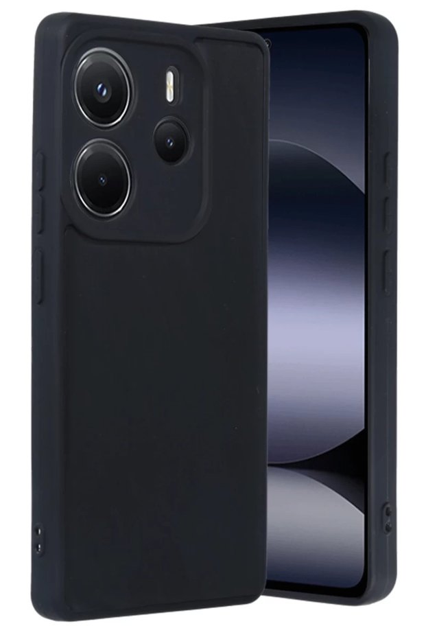 Xiaomi Redmi Note 14 4g Compatible Case Aras Leather Cover - Black