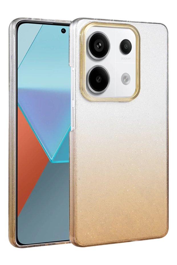 غطاء لامع متوافق مع هاتف Xiaomi Redmi Note 13 Pro 4G - تيتانيوم صحراوي