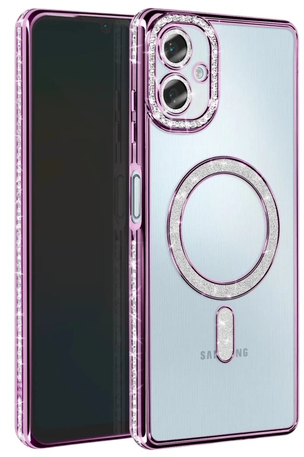 حافظة سامسونج جالاكسي A06 المتوافقة مع Joke Simli Magneticsafe - أرجواني غامق