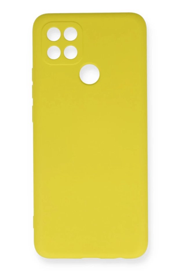 Oppo A15 Compatible Case Nano Velvet Silicone - Yellow