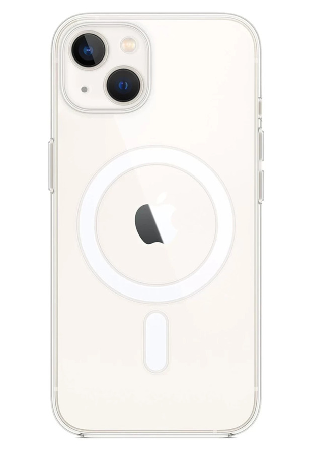 حافظة متوافقة مع هاتف iPhone 15 Plus، غطاء Real Magsafe - شفاف