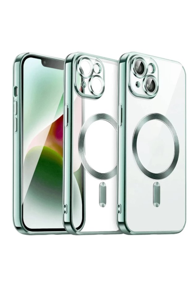 Apple iPhone 15 Compatible Case Kross Magneticsafe Cover - Dark Green