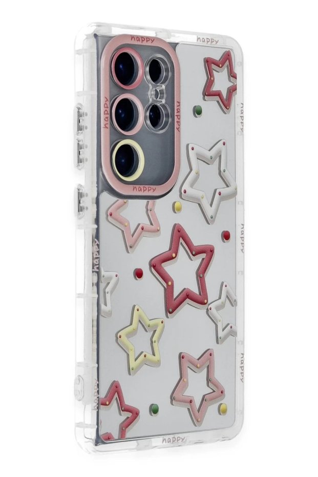 غطاء متوافق مع هاتف سامسونج جالاكسي S23 الترا بنمط عاكس - نمط 3