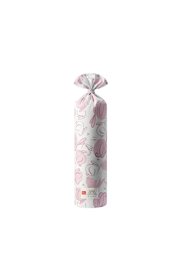 Rabbit Pink Anti-Roll Side Sleeping Baby Pillow, 38X18X12 cm