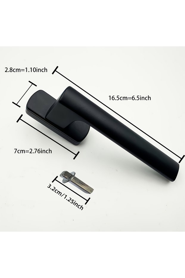 black Aluminum Alloy Door and Window Handle System Door and Window Accessories Straight Handle Strai