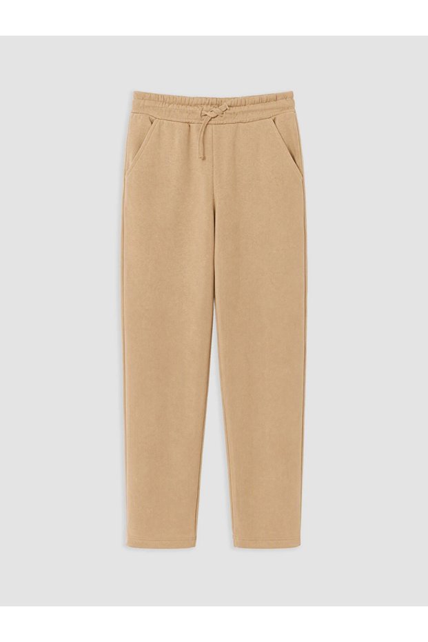 بنطال رياضي للأولاد باللون البيج