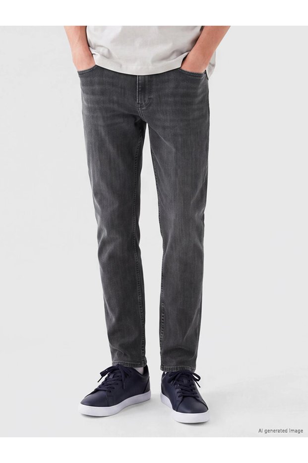 Gray 779 Regular Fit Men's Jean Trousers