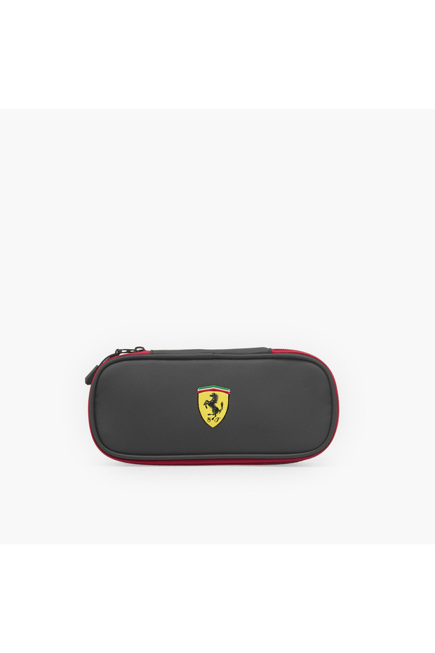 Logo Pencil Pouch with Zip Closure