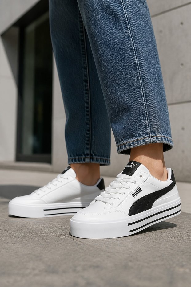 Vl-4062 White Women's Daily Sneaker Comfort Casual Anatomical Sports Shoes