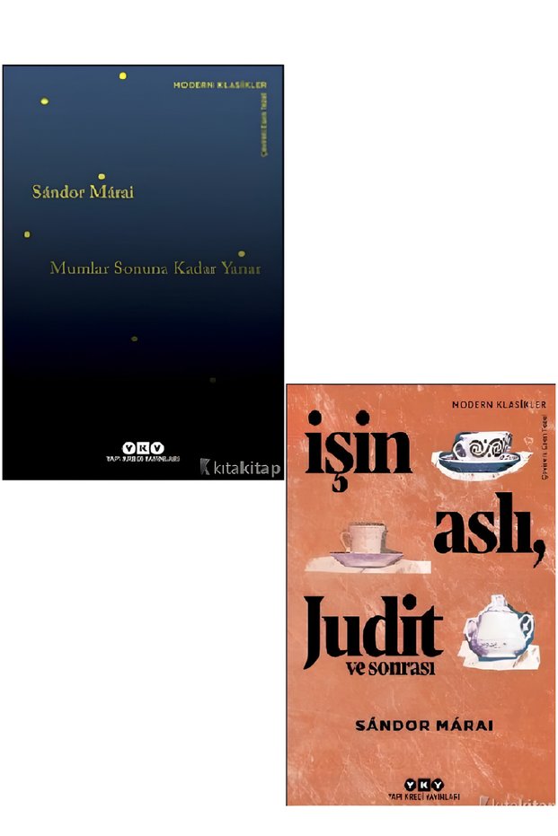 Candles Burn Till the End İşin Aslı, Judit ve Sonrası Sandor Marai 2 Books (with Scented Candle Gift)