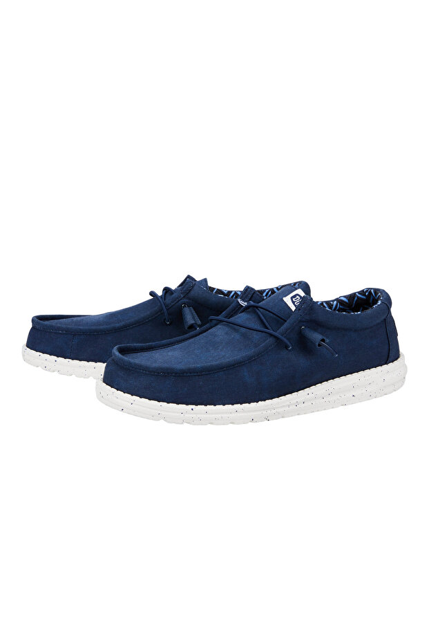 Solid Round Toe Lace-Up Men's Slip-On Shoes