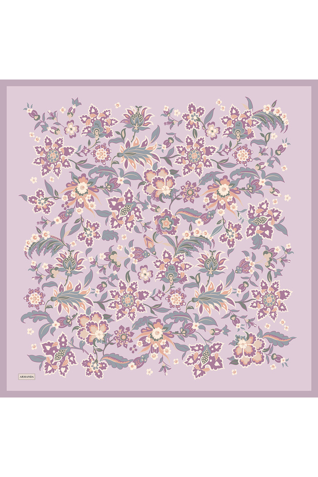 Anatolian Bloom Pattern the Tencel Edit Scarf - Lilac