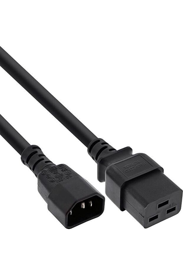 كابل محول إنلاين 16659H - IEC 320 EN 60320 ° C14 إلى C19، 3 × 1.5 مم²، 10 متر، كحد أقصى. 10 أ 3 م أسود