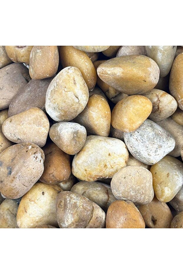Manara 20 Kg-Stoneworks Yellow Matt Pebble Stone - 30-50MM