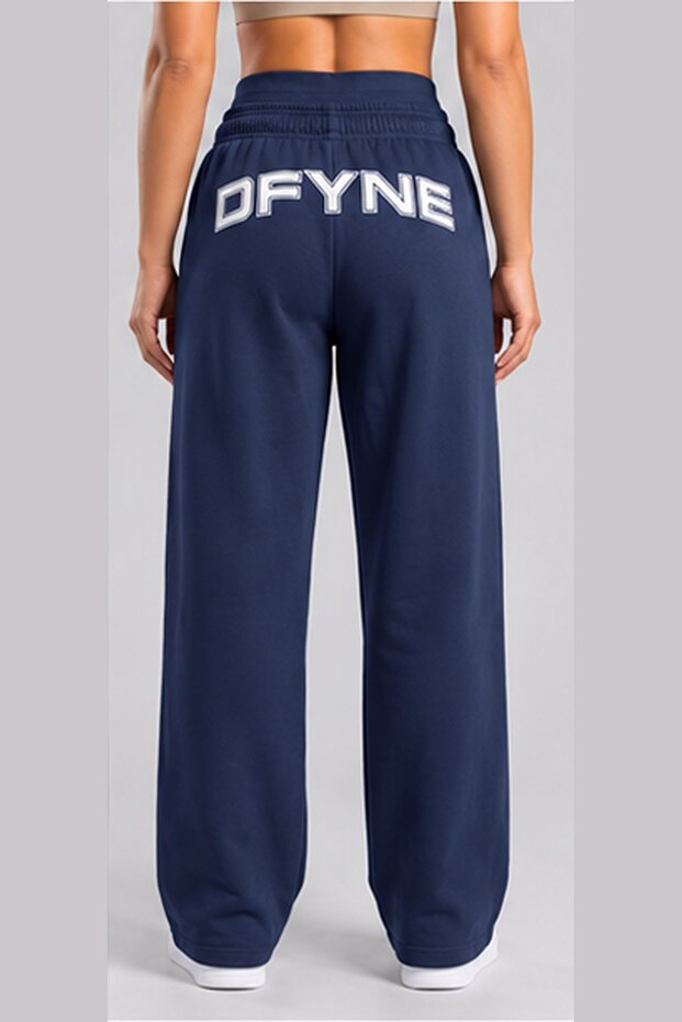 Regular Women's Black Wide Leg Oversize Sweatpants