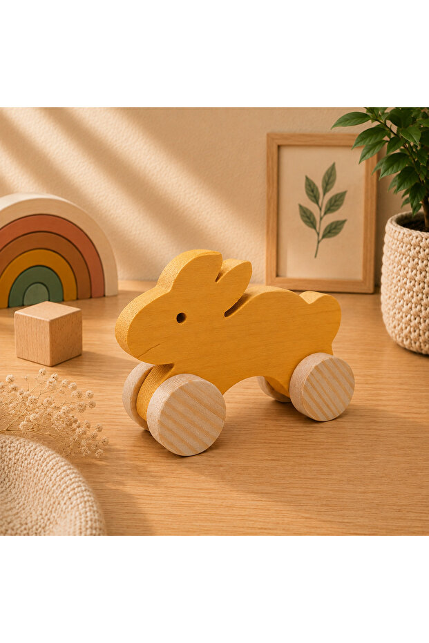 Wooden Honey Toy Rabbit Natural Handmade Toy