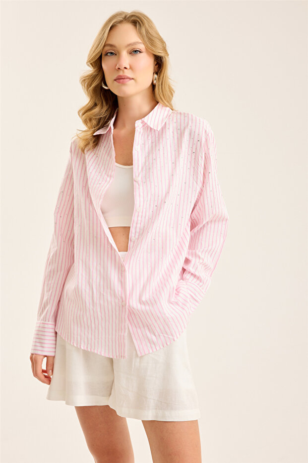 Striped Stoned Shirt