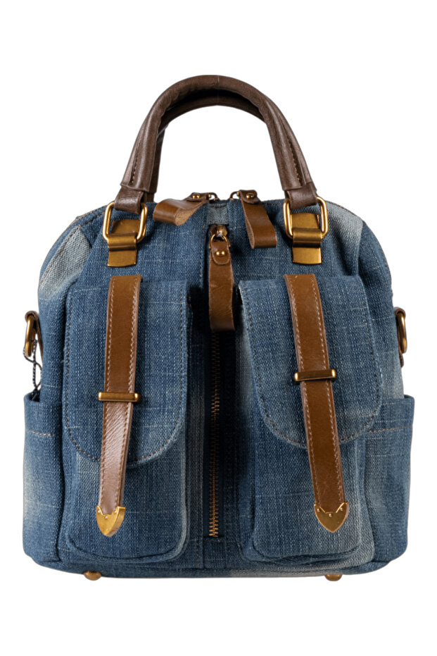 C1011 Women's Denim Medium Size Handbag and Backpack