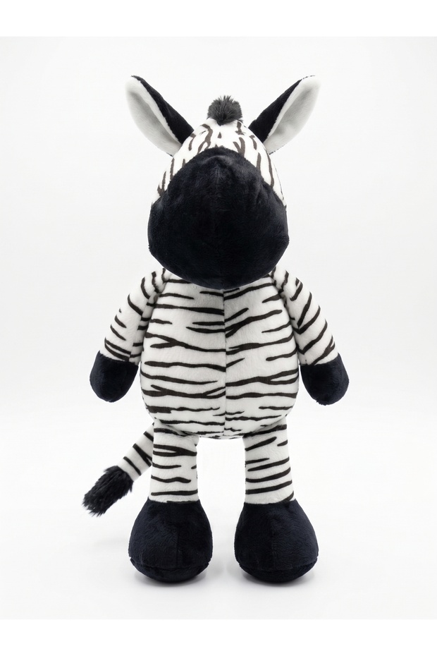 Cute Zebra Plush Dog Toy - Vikvik Striped Soft Chew Toy with Sound 33 cm