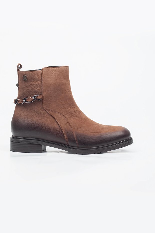 Venus Genuine Leather Zippered Boots