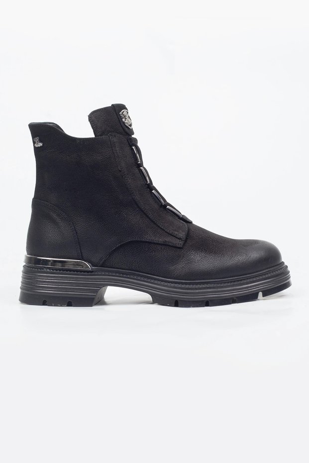 Venüs Genuine Leather Zippered Daily Boots
