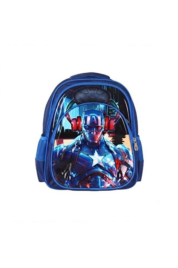 Captain America School Backpack, Blue