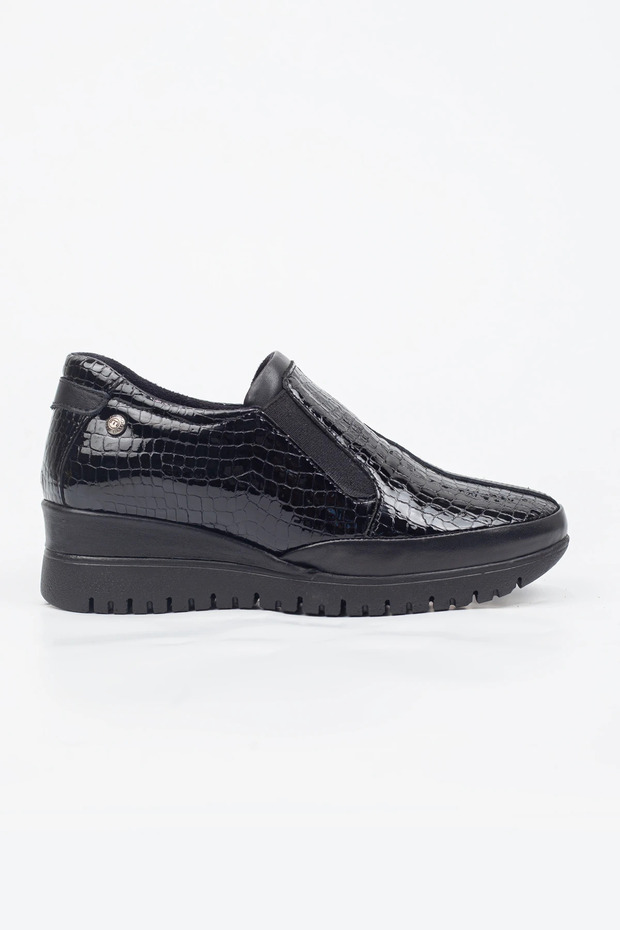 Mammamia Genuine Leather Wedge Heel Casual Shoes