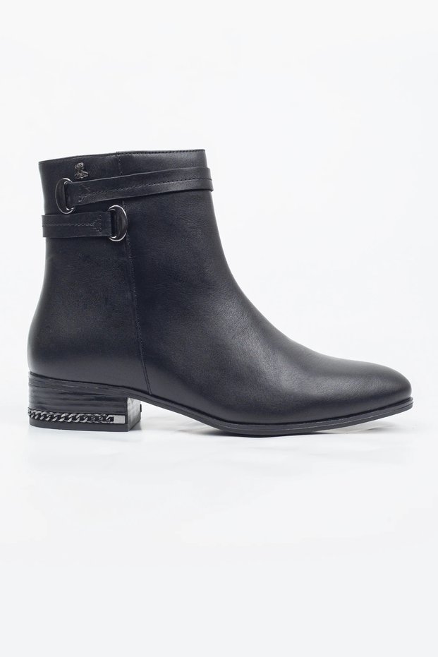 Venus Genuine Leather Zippered Boots