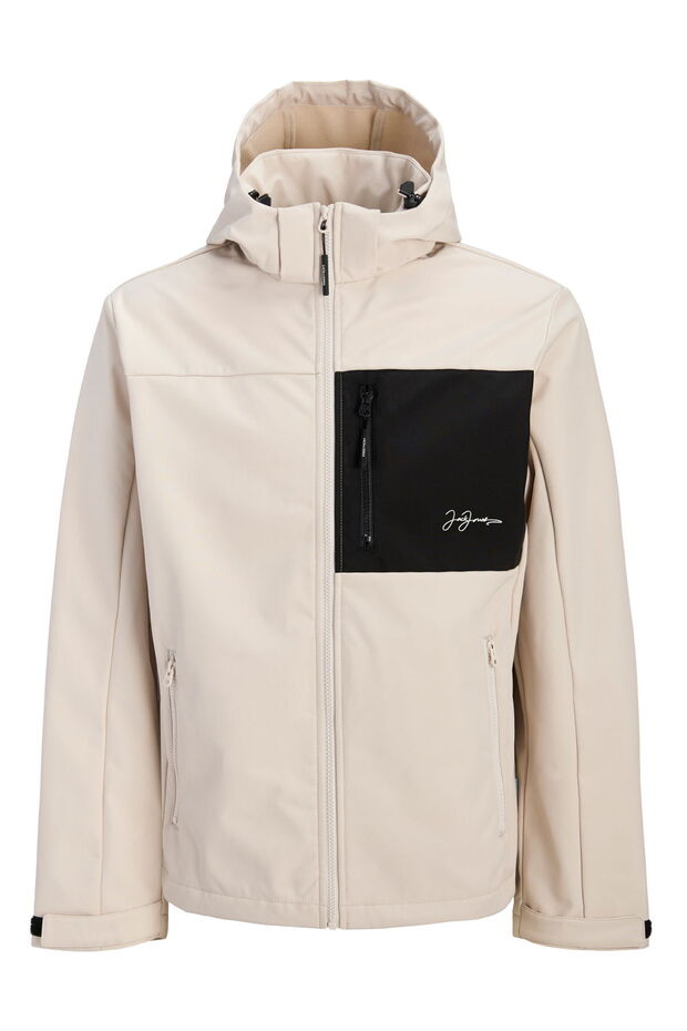 Men's Zippered Hooded Softshell Coat - Lupo