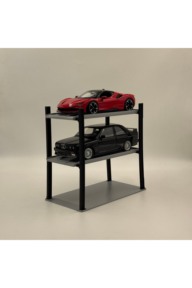 1:24 Diecast Model Car Compatible 3-Vehicle Multi-Level Garage Lift | Diecast, Diroama, Hobby Garage, Model Cars