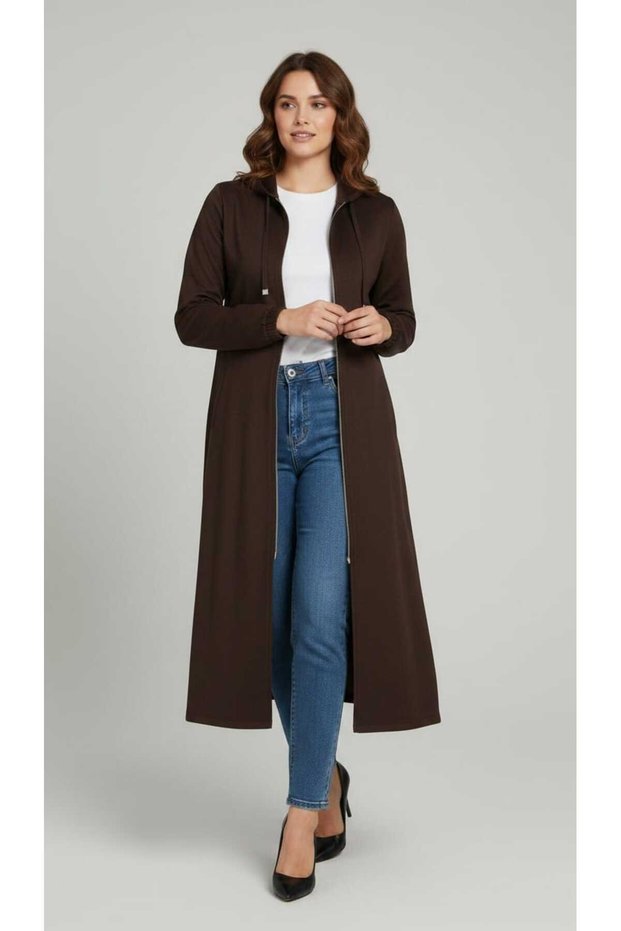 Women's Middle-Aged and Older Women's Seasonal Corduroy Jacket with Front Zipper Pockets and Turn-Up Collar