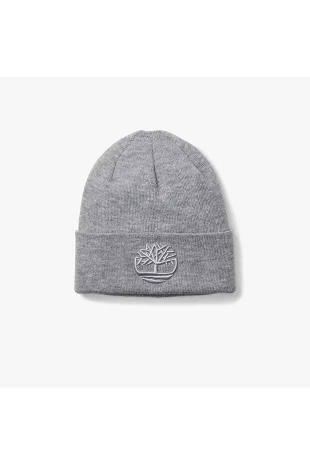 3D Embroidery Beanie Men's Dark Gray Beanie